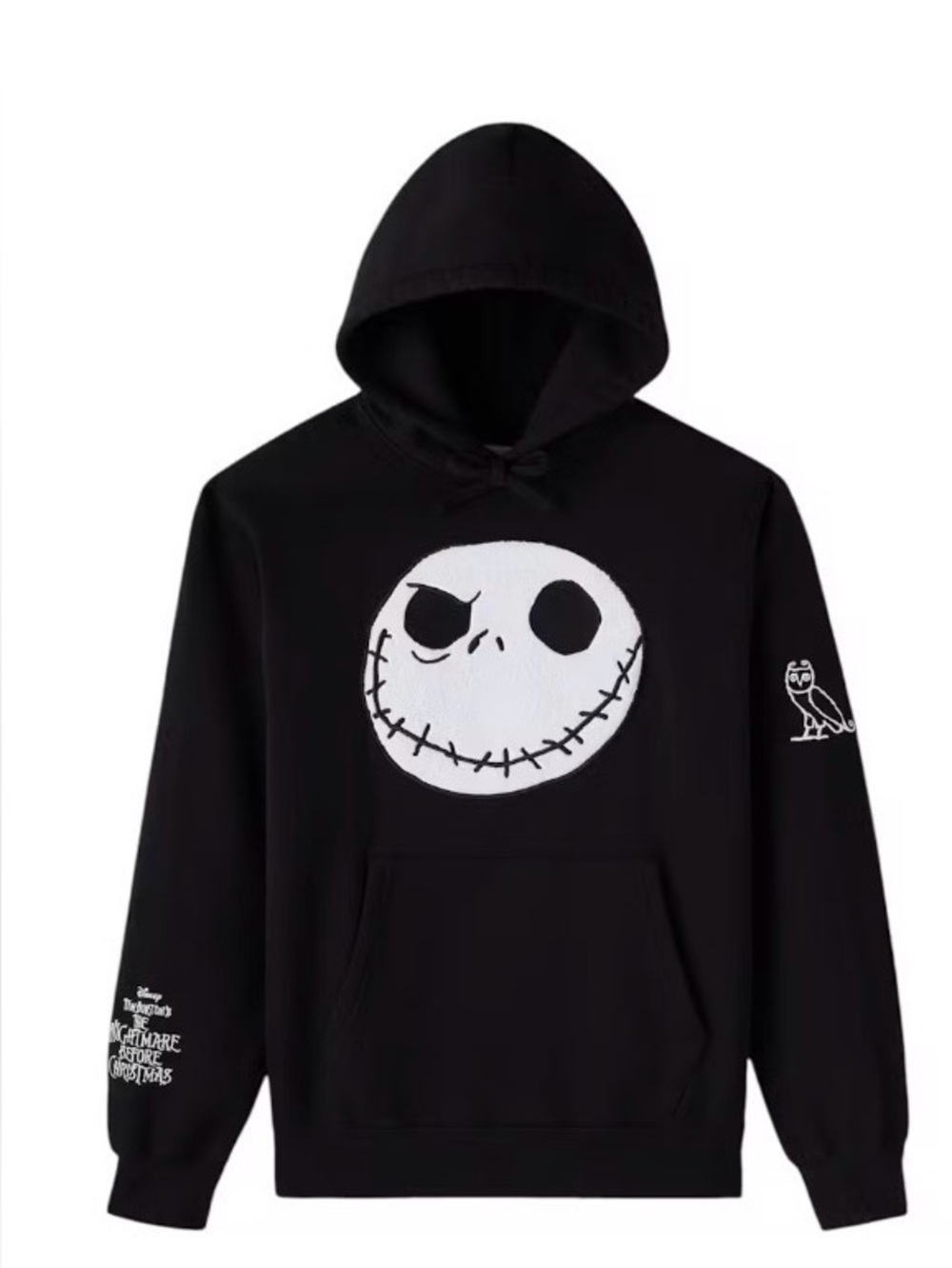 OVO x Disney The Nightmare Before Christmas Jack Skellington Hoodie. Men Sz Med
